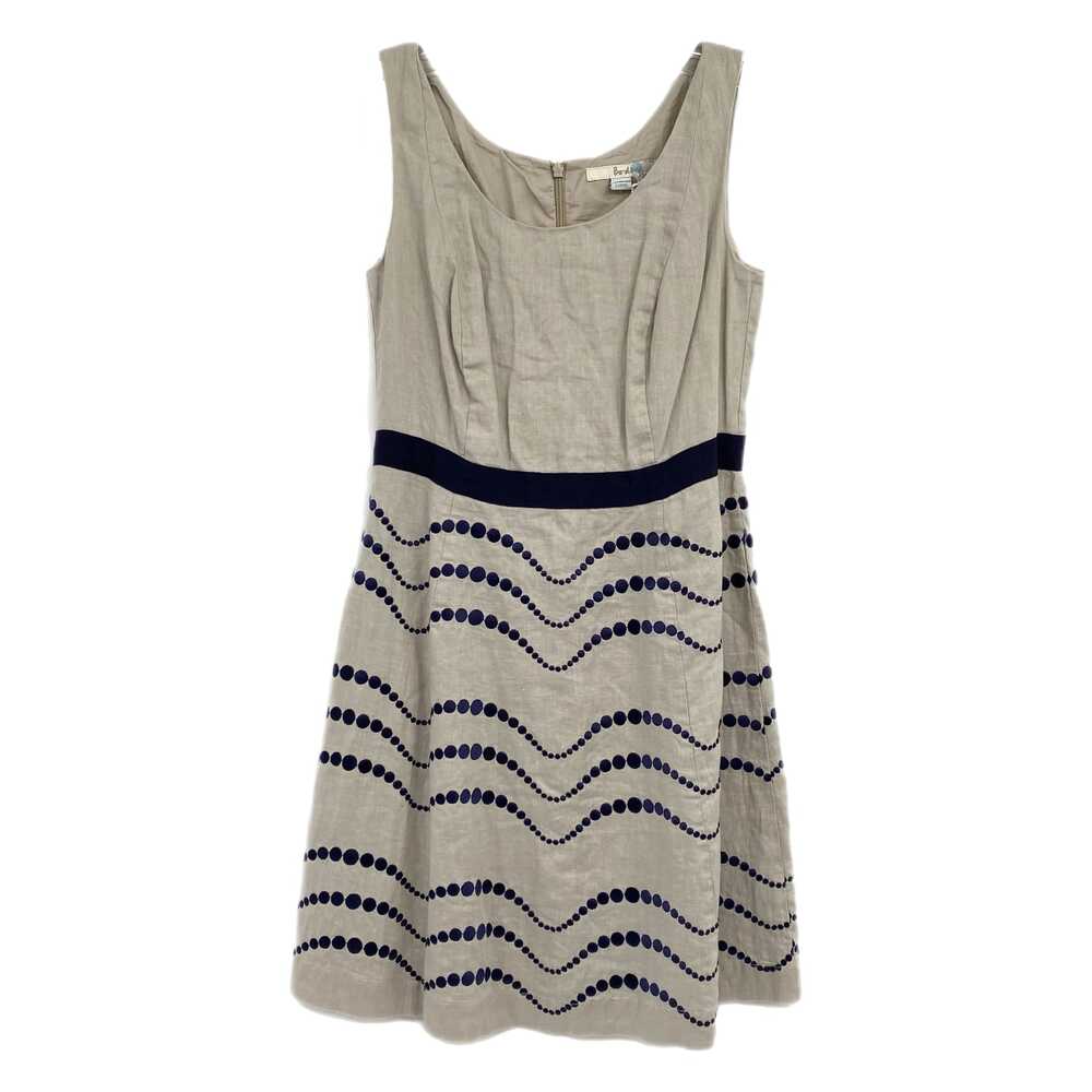 Boden Gray Blue Sleeveless A-Line Mini Dress | Womens 4